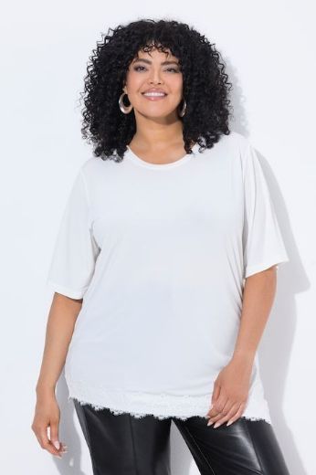 Plus size veliki brojevi Majica kratkih rukava asimetričnog kroja za punije