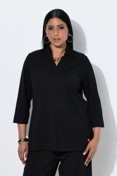 Veliki brojevi Bluza 3/4 rukava moda za punije