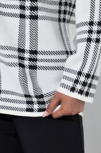 Plus size veliki brojevi Pulover dugh rukava povišenog ovratnika za punije