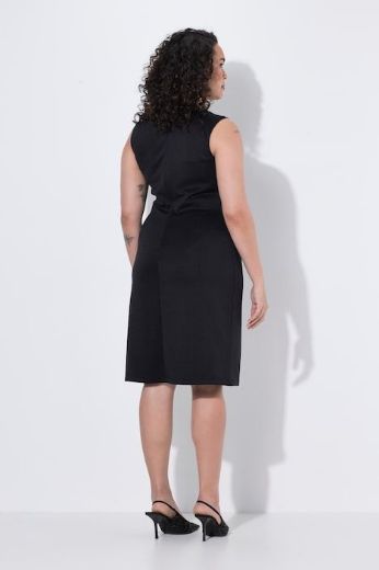 Plus size veliki brojevi Haljina midi bez rukava za punije
