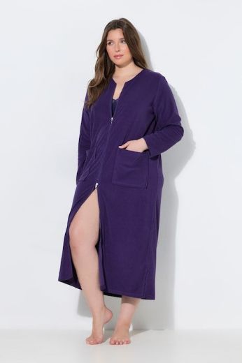 Plus size veliki brojevi Bademantil s džepovima za punije