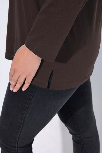 Plus size veliki brojevi Majica Basic dugi rukavi za punije