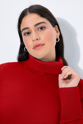 Plus size veliki brojevi Pulover s rol ovratnikom za punije