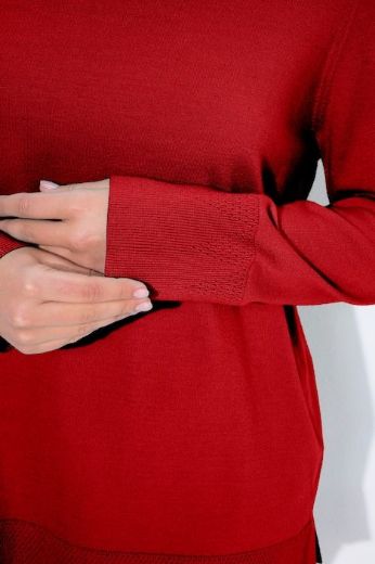 Plus size veliki brojevi Pulover s rol ovratnikom za punije