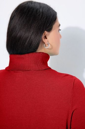 Plus size veliki brojevi Pulover s rol ovratnikom za punije