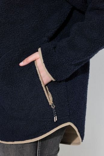 Plus size veliki brojevi Jakna s kapuljačom od flisa za punije