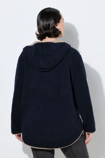 Plus size veliki brojevi Jakna s kapuljačom od flisa za punije