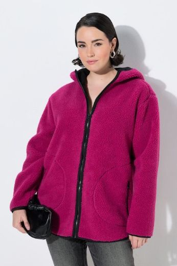 Plus size veliki brojevi Jakna s kapuljačom od flisa za punije