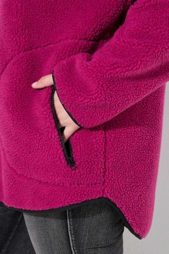 Plus size veliki brojevi Jakna s kapuljačom od flisa za punije