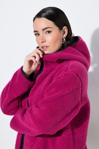 Plus size veliki brojevi Jakna s kapuljačom od flisa za punije