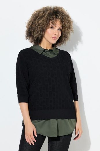Plus size veliki brojevi Bluza bez rukava kraćeg kroja za punije