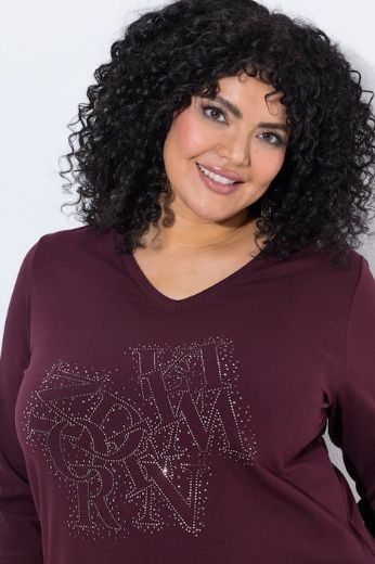 Plus size veliki brojevi Majica 3/4 rukava V ovratnika za punije