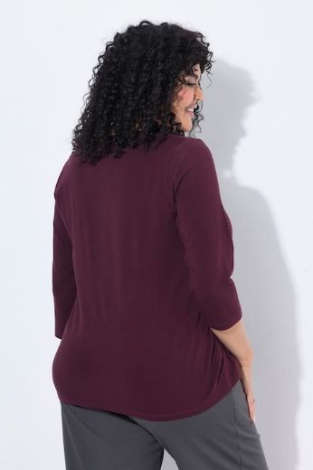 Plus size veliki brojevi Majica 3/4 rukava V ovratnika za punije