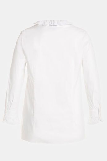 Plus size veliki brojevi Bluza s volanom na ovratniku za punije