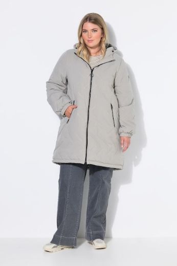 Plus size veliki brojevi Jakna dužeg kroja s kapuljačom za punije