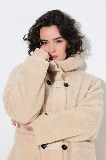 Plus size veliki brojevi Jakna teddy s kapuljačom za punije