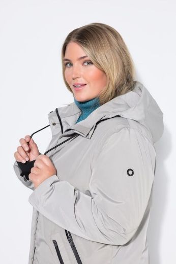 Plus size veliki brojevi Jakna dužeg kroja s kapuljačom za punije