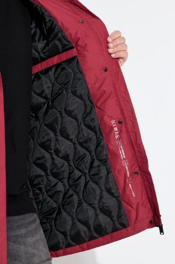 Plus size veliki brojevi Jakna dužeg kroja s kapuljačom za punije