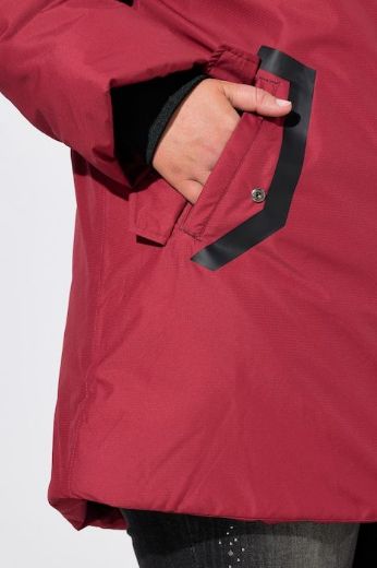 Plus size veliki brojevi Jakna dužeg kroja s kapuljačom za punije
