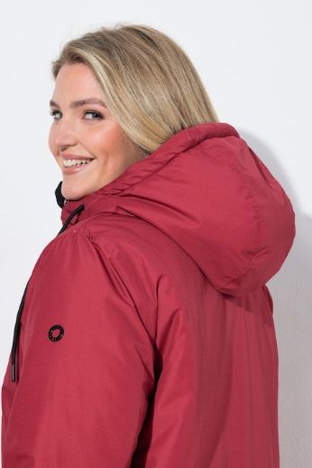 Plus size veliki brojevi Jakna dužeg kroja s kapuljačom za punije