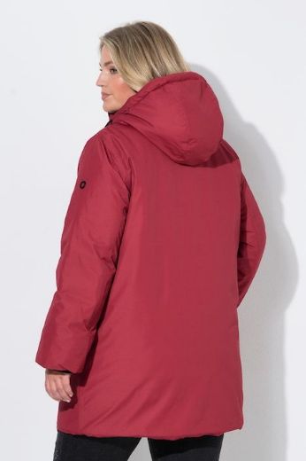 Plus size veliki brojevi Jakna dužeg kroja s kapuljačom za punije