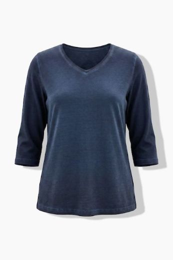 Plus size veliki brojevi Majica 3/4 rukava V ovratnika za punije
