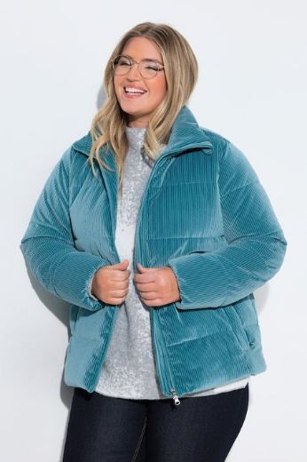 Plus size veliki brojevi Jakna od samta za punije