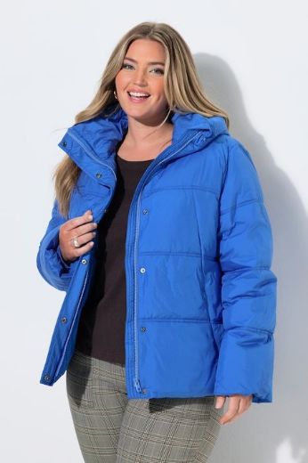 Plus size veliki brojevi Jakna prošivena s kapuljačom za punije