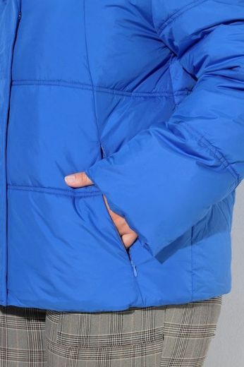 Plus size veliki brojevi Jakna prošivena s kapuljačom za punije
