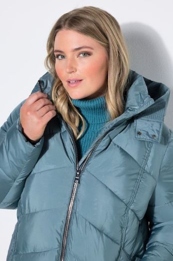 Plus size veliki brojevi Jakna prošivena dužeg A kroja za punije