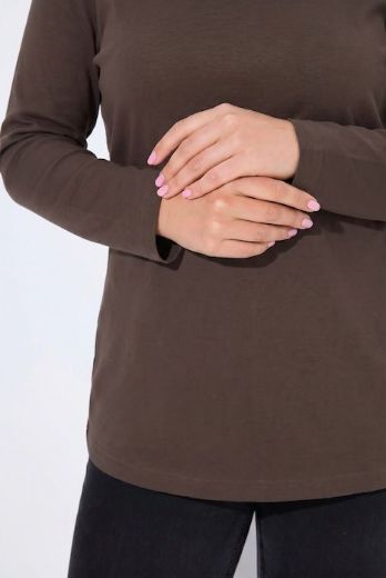 Plus size veliki brojevi Majica rol ovratnik za punije