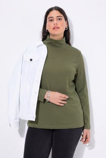 Plus size veliki brojevi Majica rol ovratnik za punije