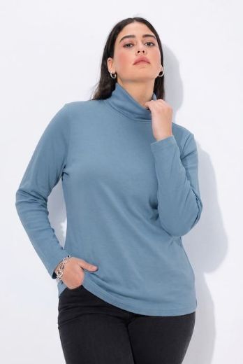 Plus size veliki brojevi Majica rol ovratnik za punije