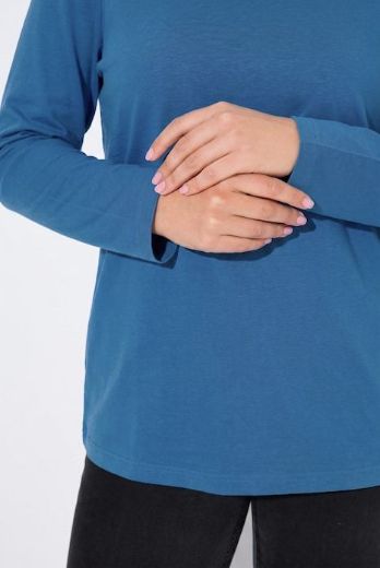 Plus size veliki brojevi Majica rol ovratnik za punije