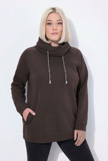 Plus size veliki brojevi Majica sportska s rol kragnom za punije