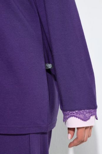 Plus size veliki brojevi Pidžama s dodatkom ukrasne čipke za punije
