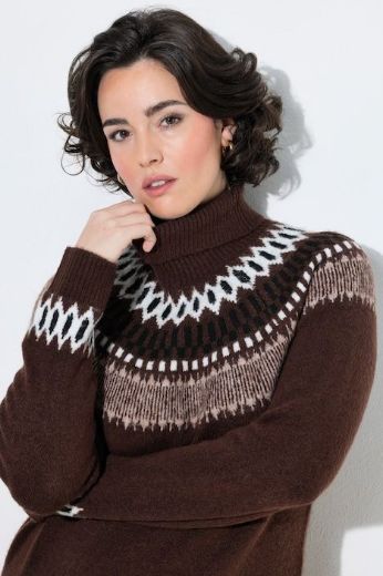 Plus size veliki brojevi Haljina dugih rukava pletena za punije