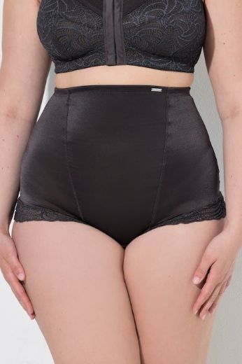 Plus size veliki brojevi Gaće stezne visokog struka s dodatkom čipke za punije