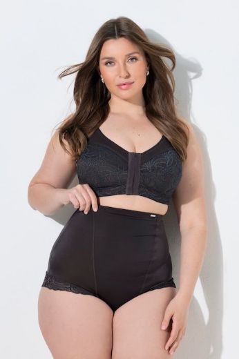 Plus size veliki brojevi Gaće stezne visokog struka s dodatkom čipke za punije