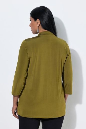 Plus size veliki brojevi Majica elegantna  3/4 rukavi za punije