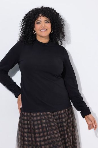 Plus size veliki brojevi Majica dugih rukava s dolčevita ovratnikom za punije