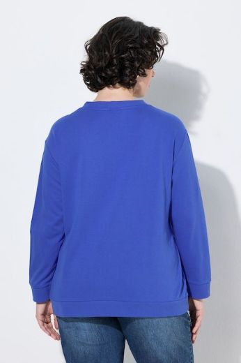 Plus size veliki brojevi Majica dugih rukava V ovratnika za punije