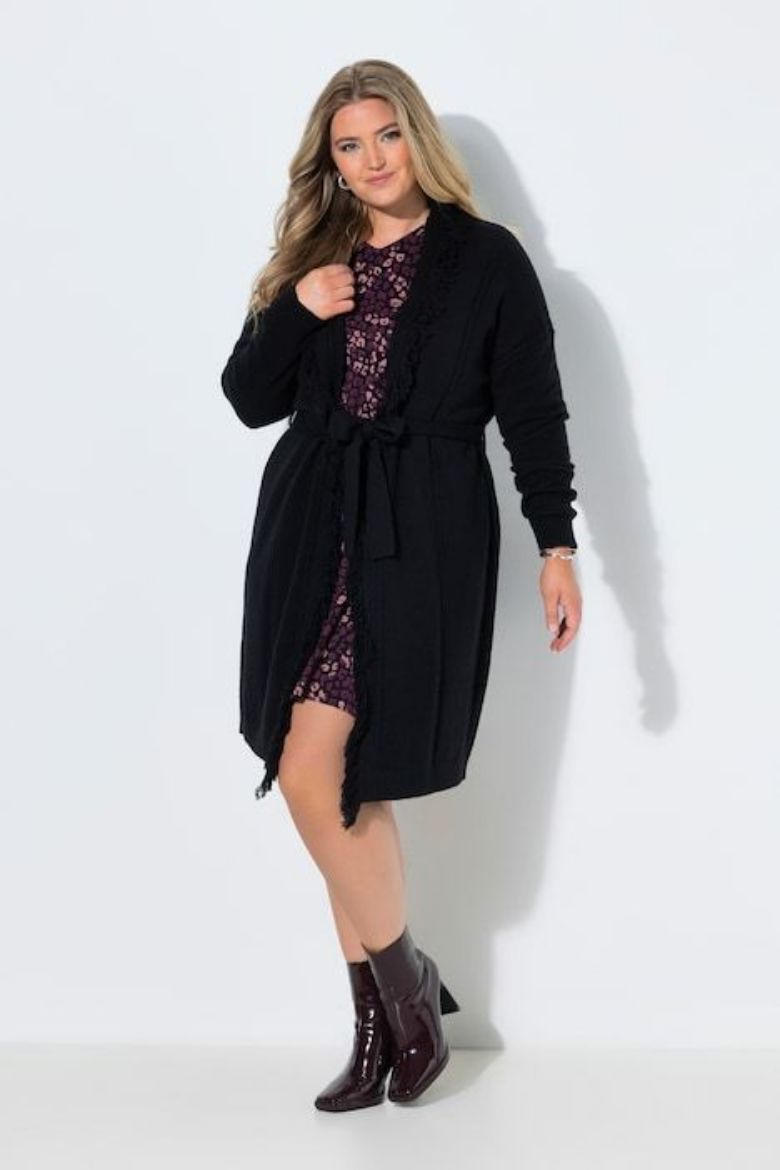 Plus size veliki brojevi Kardigan dužeg kroja za punije