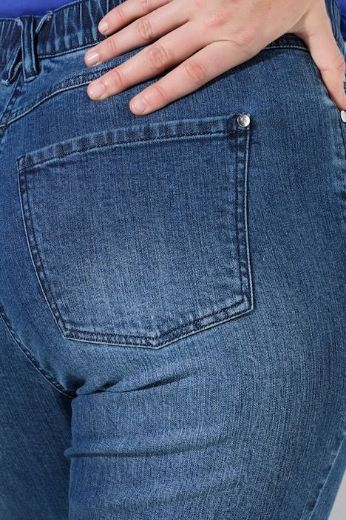 Plus size veliki brojevi Traperice povišenog struka za punije