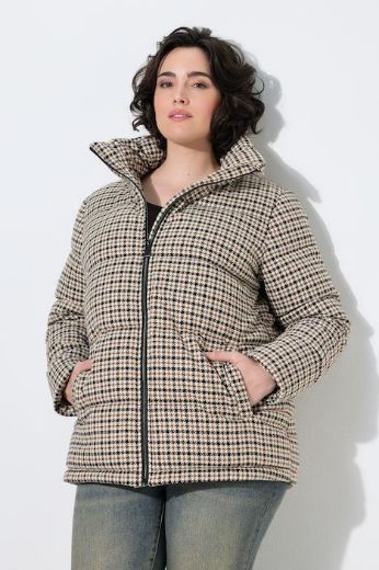 Plus size veliki brojevi Jakna s povišenim ovratnikom za punije