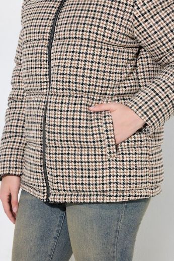Plus size veliki brojevi Jakna s povišenim ovratnikom za punije