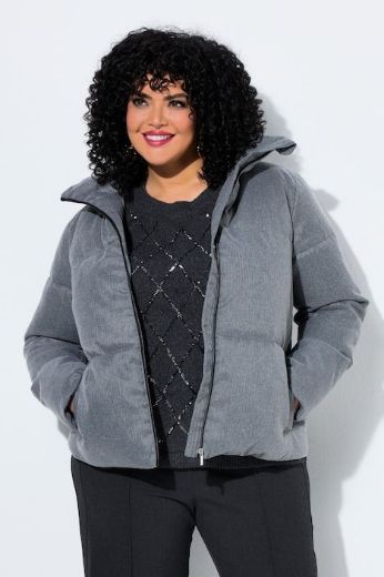 Plus size veliki brojevi Jakna prošivena kraćeg kroja za punije