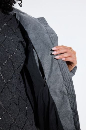 Plus size veliki brojevi Jakna prošivena kraćeg kroja za punije