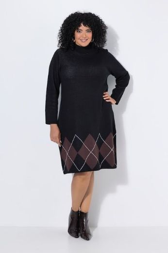 Plus size veliki brojevi Haljina midi dugih rukava za punije