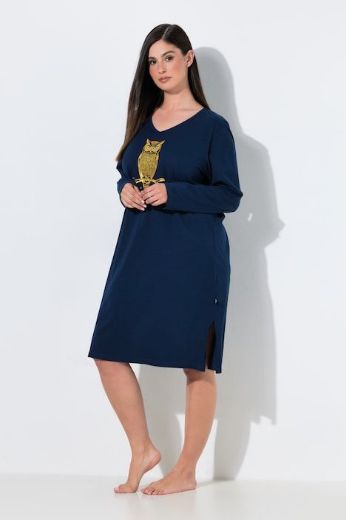 Plus size veliki brojevi Spavaćica dugih rukava za punije